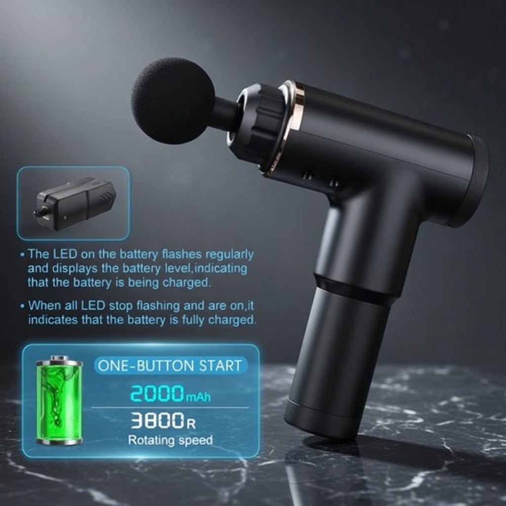 Nexus Pulse Pro: Deep Tissue Percussion Massage Gun for Athletes | 6-Speed Muscle Recovery Tool