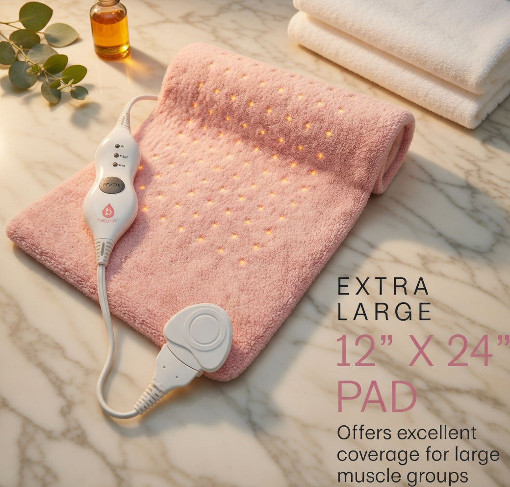 Nexus ThermoRelief | Fast-Heating Electric Pad | Machine Washable Microplush | ETL Certified