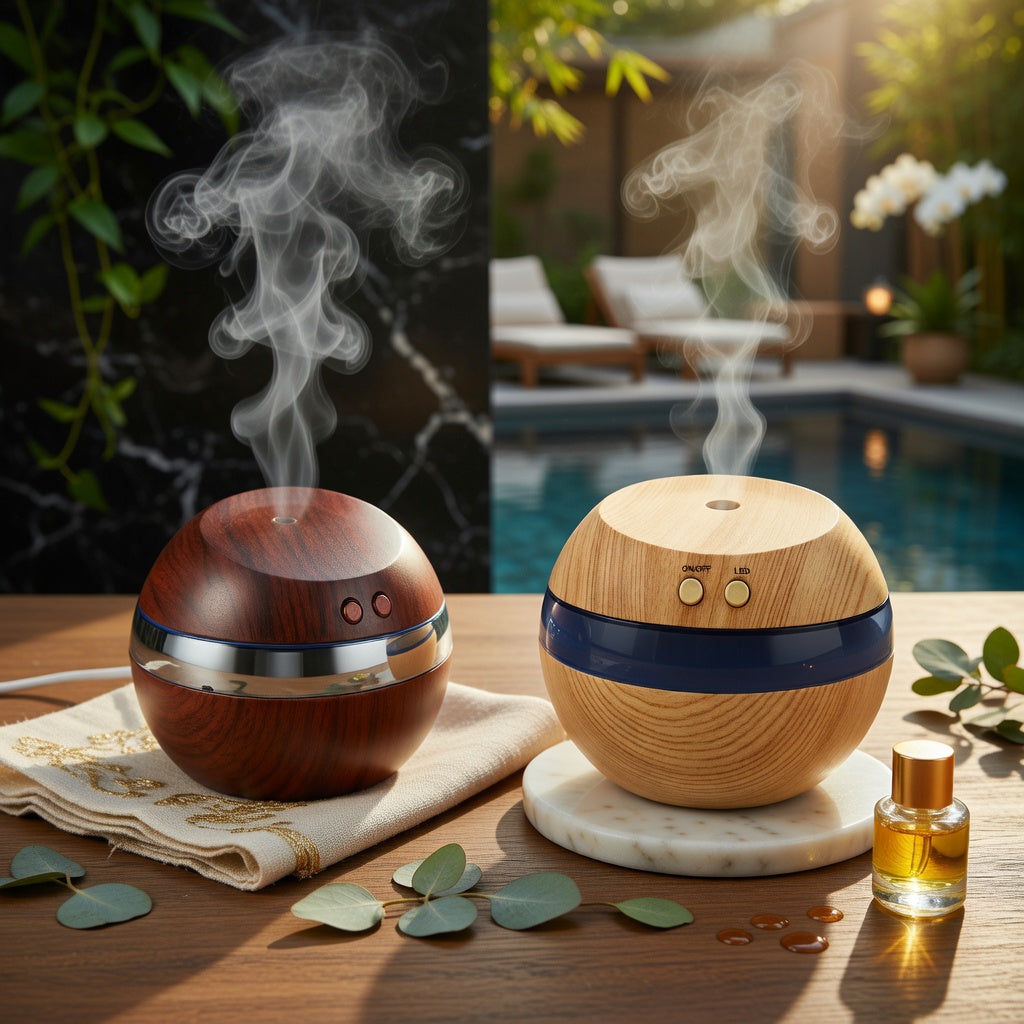 Nexus AromaFlow | Smart Ultrasonic Diffuser | Waterless Auto-Off | BPA-Free Wellness Tech