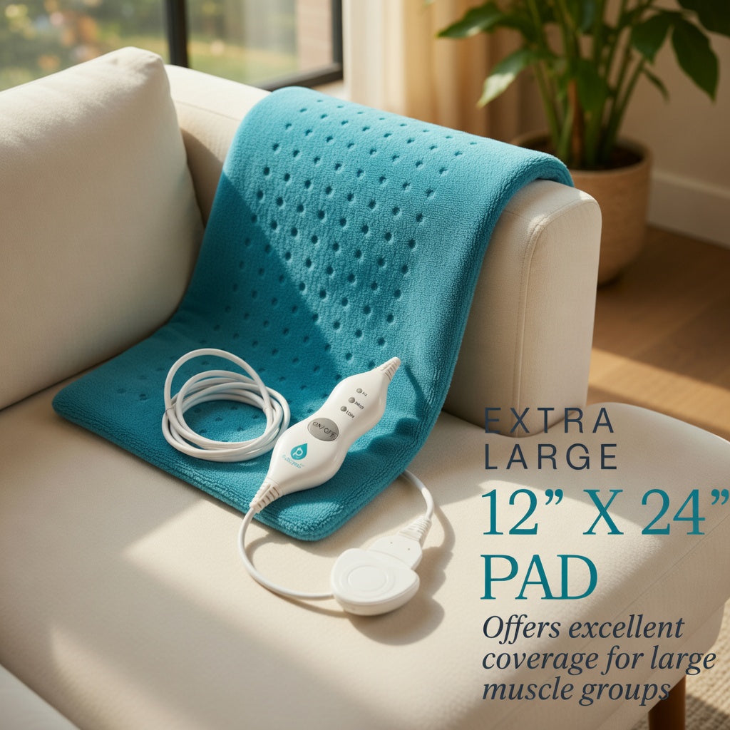 Nexus ThermoRelief | Fast-Heating Electric Pad | Machine Washable Microplush | ETL Certified
